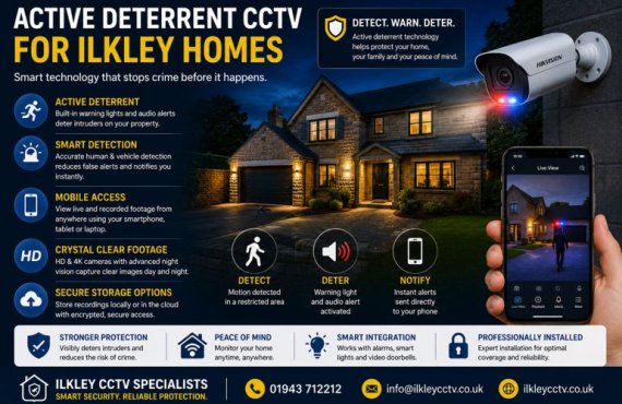 Why Ilkley Homeowners Are Choosing Active Deterrent CCTV Features
